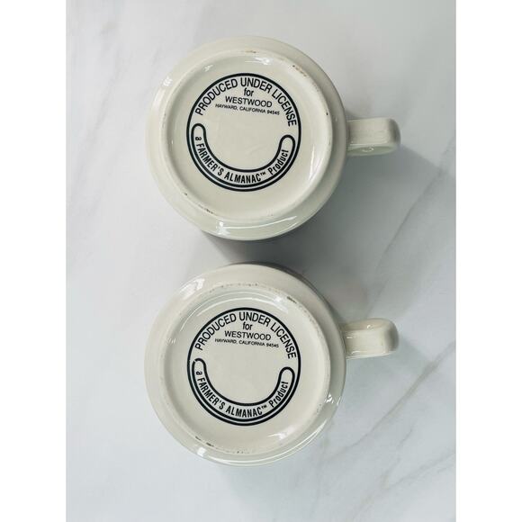 Vintage Old Farmers Almanac Soup Mugs Westwood - Colonial Peanut, Split Pea Ham - Picture 5 of 7